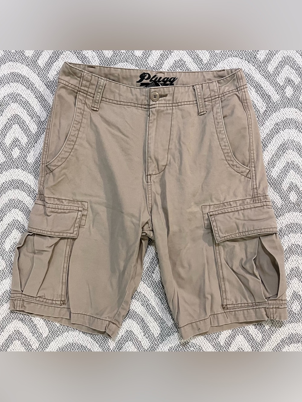 PLUGG Men’s Tan Cargo Shorts 29